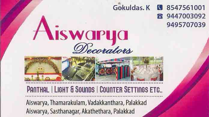 Aiswarya Decorators